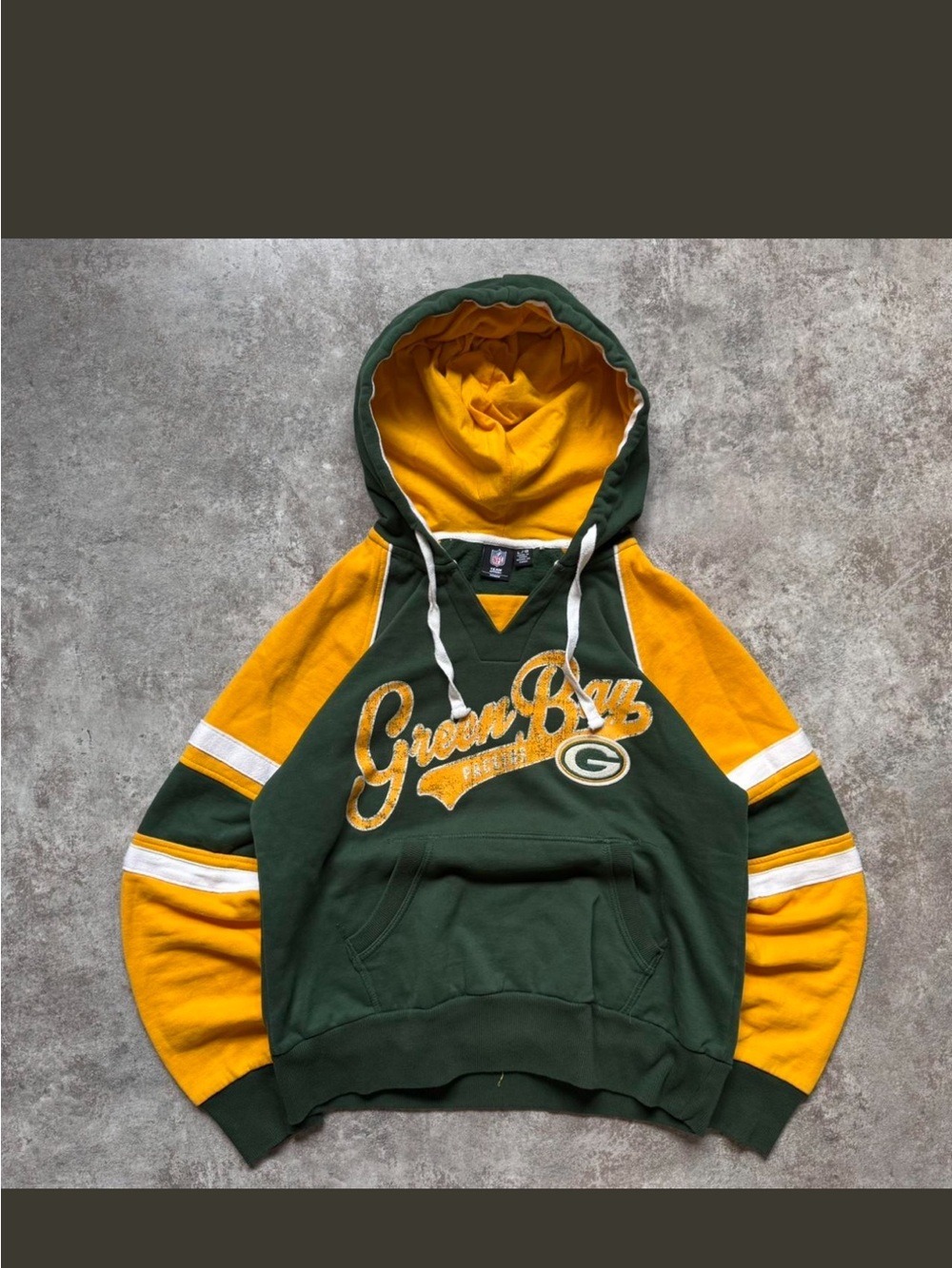 Green Bay Packers Hooded Sweatshirt - Green & Yellow